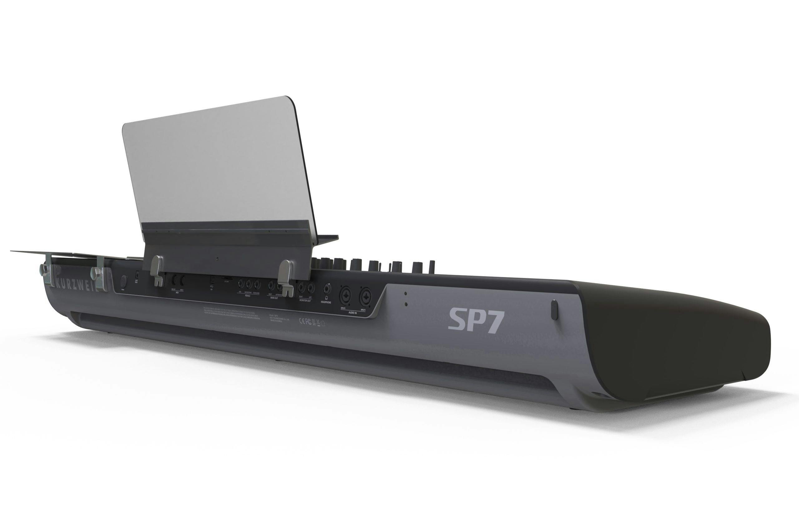 Kurzweil SP7 88-note Stage Piano - Black - KUR0114-SP7_black-back-w-rack-scaled.jpg