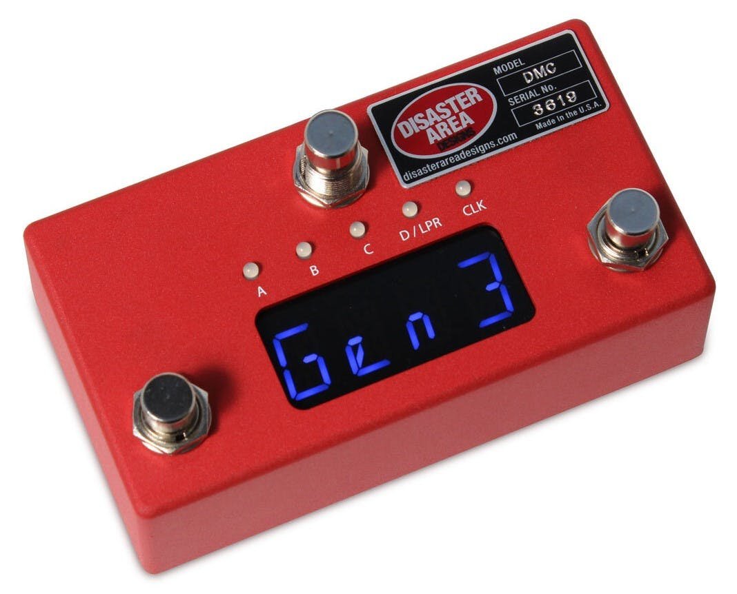 Disaster Area DMC-3XL Gen3 3-Button MIDI Control with Expression unit - DMC3XL-RC-distaster-area-pedal-red-clay-hero.jpg