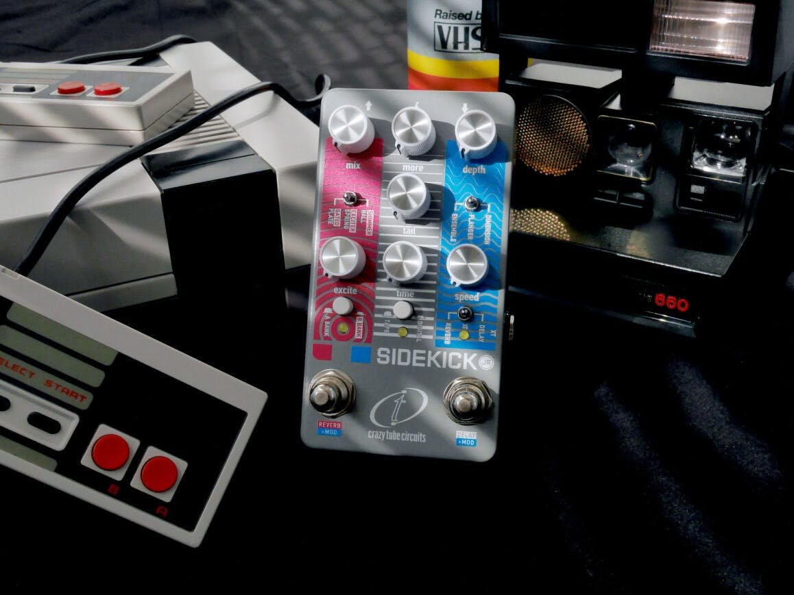 Crazy Tube Circuits Sidekick JR Junior Chorus Flanger Delay Reverb Multi FX Pedal - 64499-4.jpg