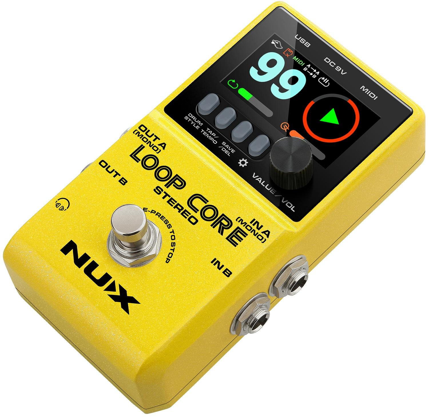 NUX Loop Core Stereo Looper Pedal - NUXLOOPCORE-NUX-Loop-Core-Stereo-Pedal-Right.jpg