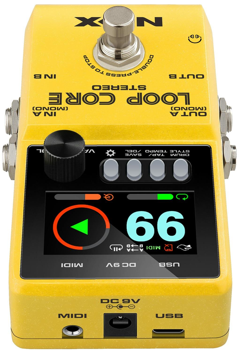 NUX Loop Core Stereo Looper Pedal - NUXLOOPCORE-NUX-Loop-Core-Stereo-Pedal-Top-Angle.jpg