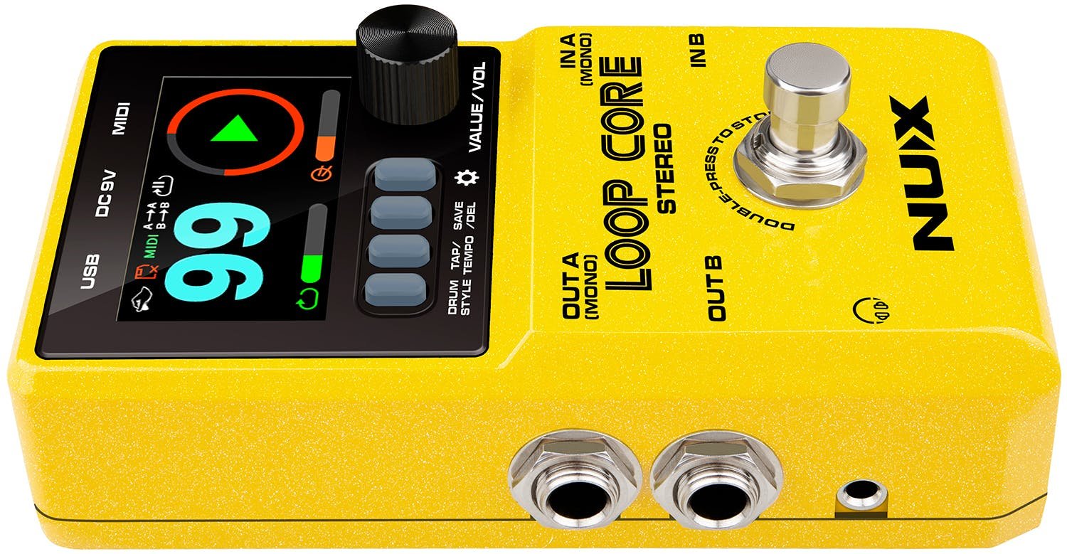 NUX Loop Core Stereo Looper Pedal - NUXLOOPCORE-NUX-Loop-Core-Stereo-Pedal-Left-Side.jpg