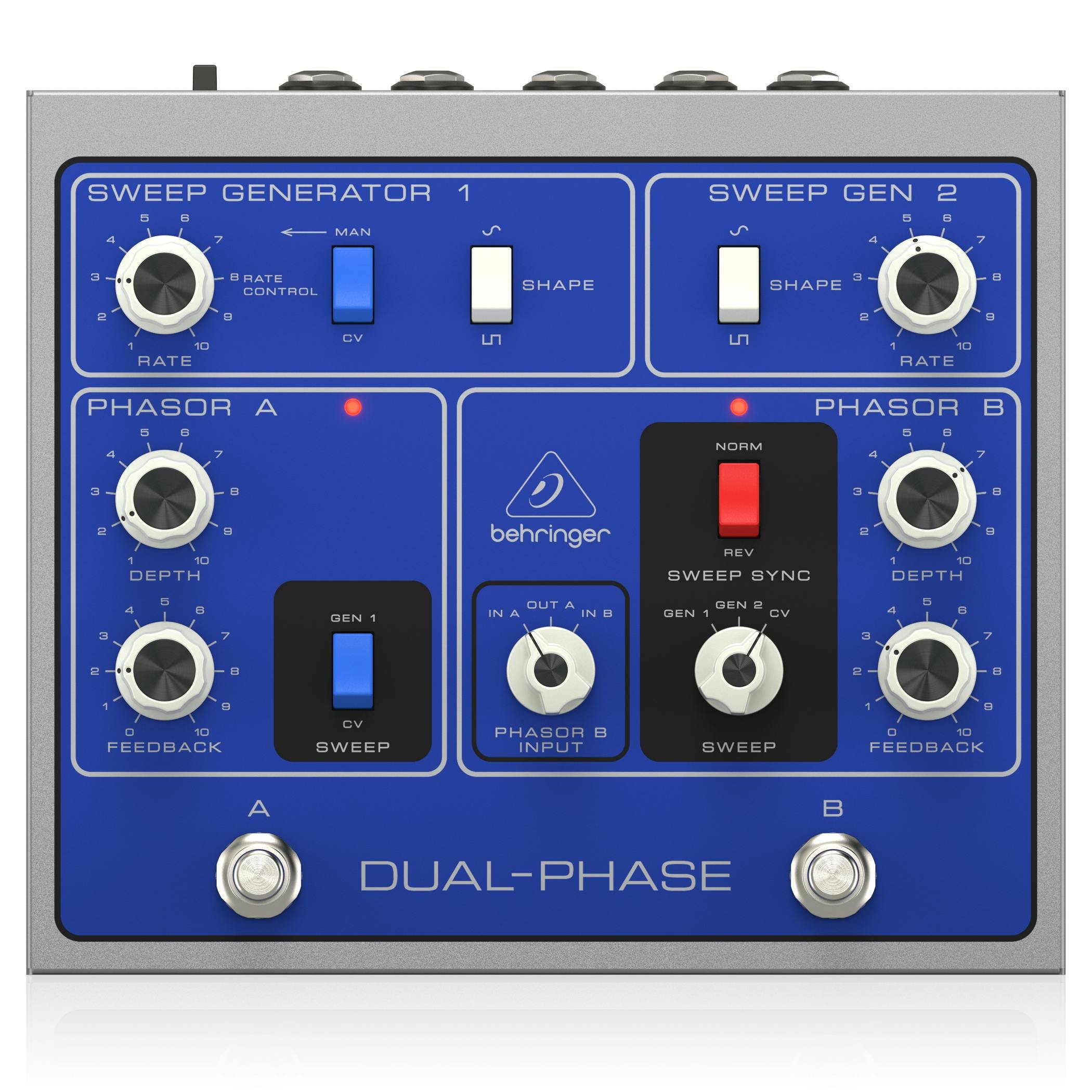 Behringer DUAL-PHASE デュアルフェーズエフェクター Behringer Dual-Phase Pedal - Andertons Music Co.