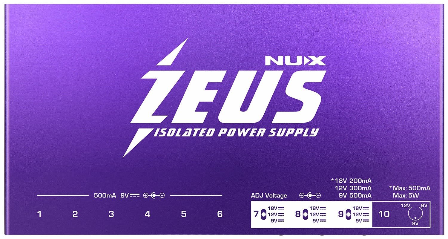 NUX Zeus Guitar Pedal Power Supply - NUXZEUS-NUX-Zeus-Guitar-Pedal-Power-Supply-Top.jpg