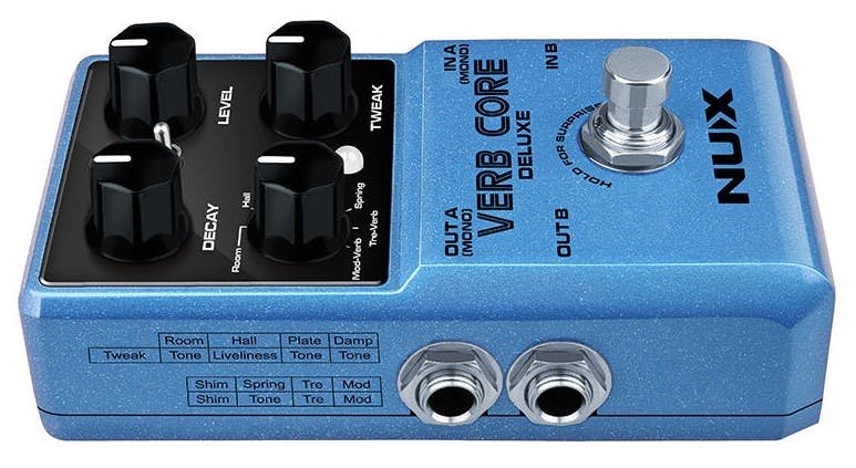 NUX Verb Core Deluxe Reverb Pedal - NUXVERBCORE-NUX-Verb-Core-Deluxe-Pedal-Left.jpg