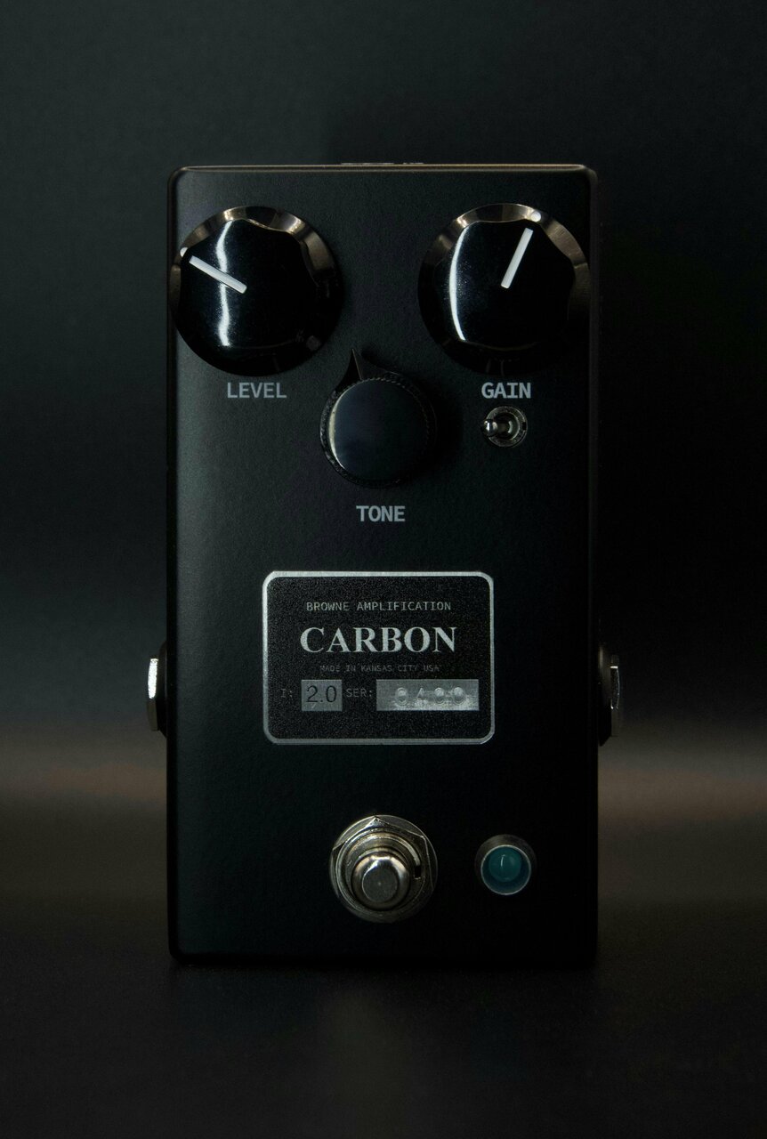 BROWNE V2 Carbon AMPLIFICATION BROWNE ギター AMPLIFICATION Black Midnight V2 Overdrive Carbon ギター