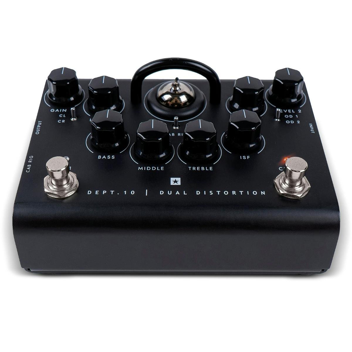 Blackstar Dept. 10 Valve-Powered Dual Distortion Pedal - 467424-Blackstar-Dept-10-Dual-Distortion-Pedal-Low-Angle.jpg