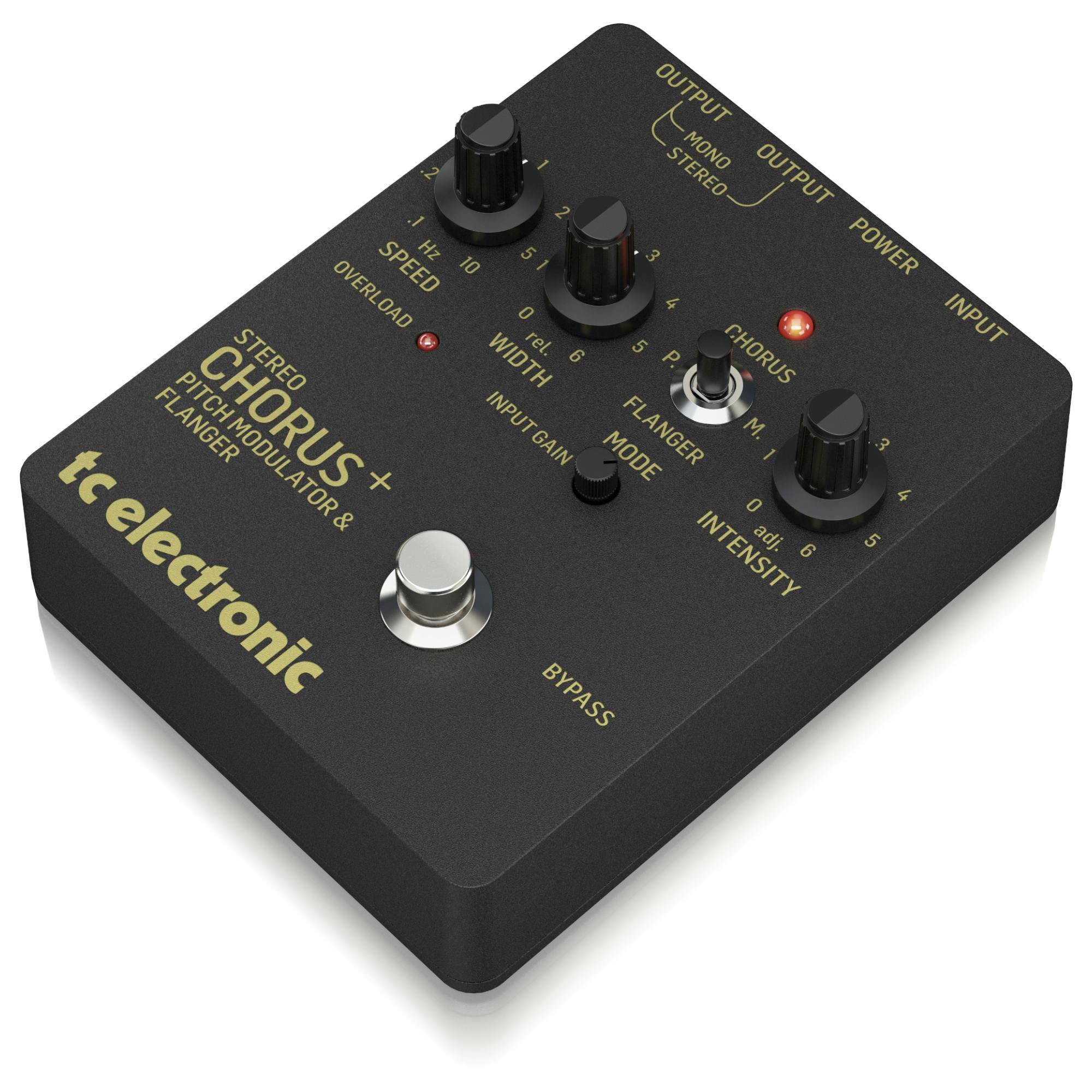 廃盤？t.c. electronic STEREO CHORUS FLANGER TC Electronic SCF Gold Stereo Chorus Flanger Pedal - Andertons