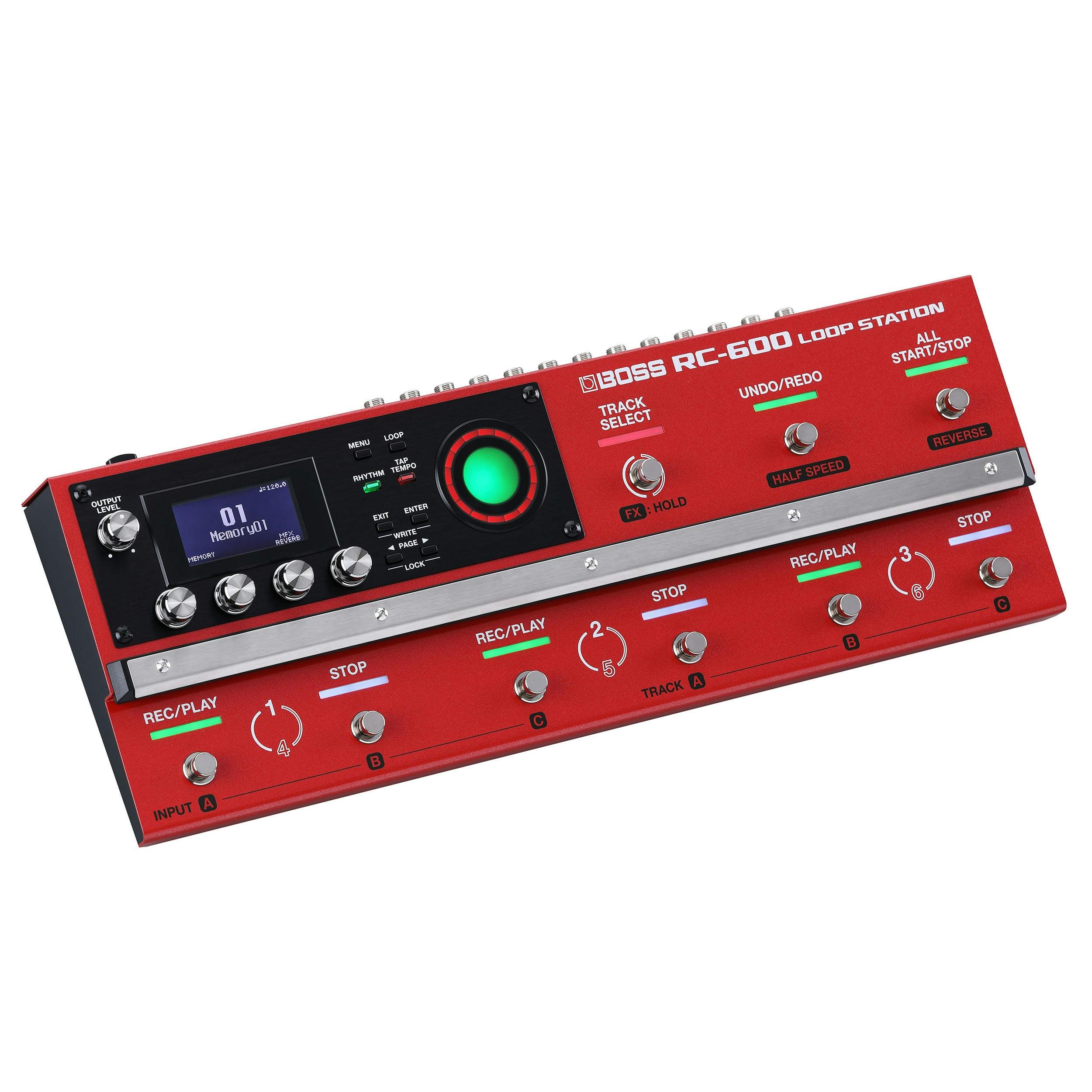 Boss RC-600 Loop Station Looper Pedal - 470250-Boss-RC-600-Loop-Station-Angle.jpg