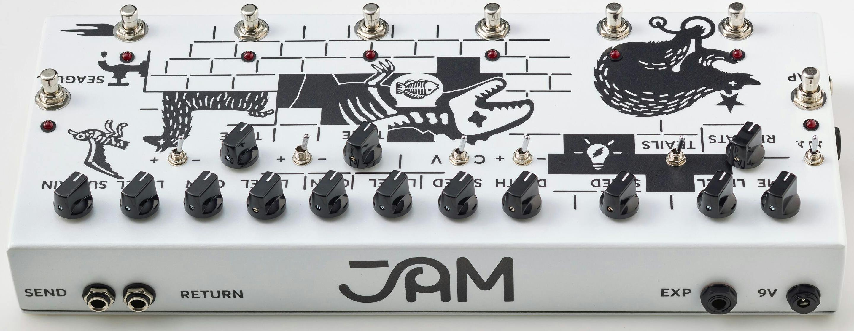 JAM PEDALS Pink Flow マルチエフェクター エフェクター Jam Pedals Pink Flow Multi FX Pedal - Andertons Music Co.
