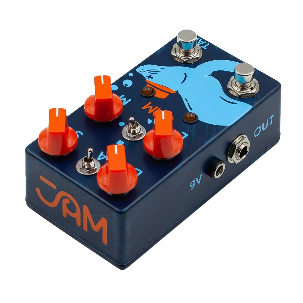 JAM Pedals Harmonious Monk Mk2 'That Pedal Show' Signature Harmonic Tremolo Pedal - JAM-HARMMONK-MK2-Jam-Pedals-Harmonious-Monk-MkII-Left-Angle-Back.jpg