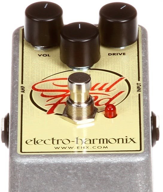 Electro Harmonix Soul Food Overdrive Guitar FX Pedal - Andertons