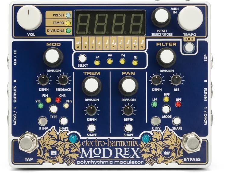 美品 electro-harmonix MOD REX ポリリズム Electro Harmonix Mod Rex Poly-Rhythmic Modulator Pedal - Andertons