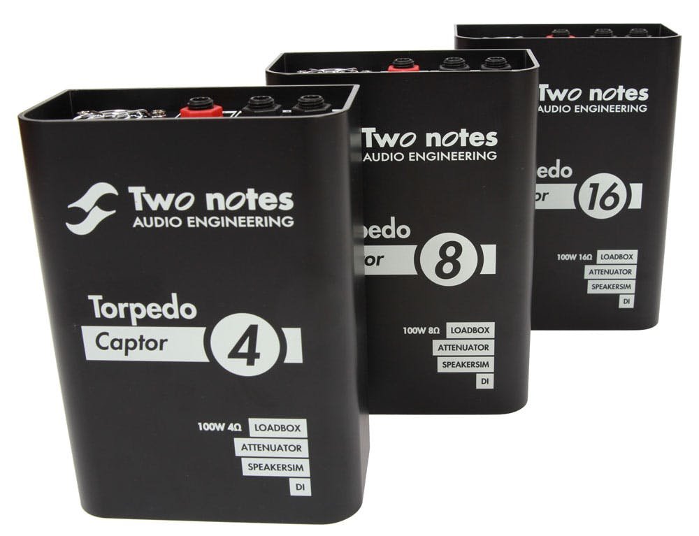 Two Notes Torpedo Captor 4 Compact Loadbox and Amp DI - 157268-two_notes-torpedo_captor-family-upright-pers.jpg