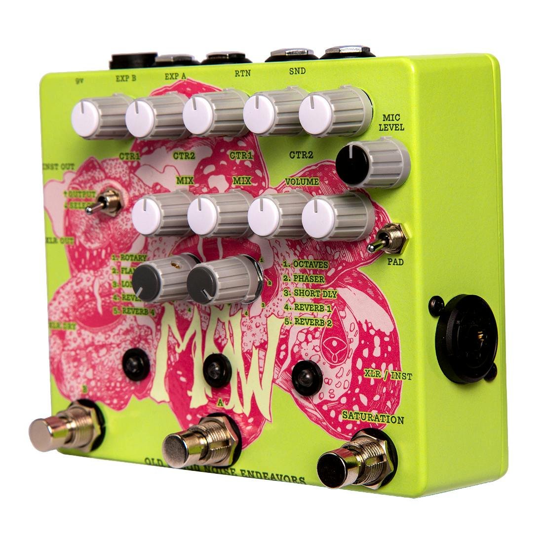 Old Blood Noise Endeavors MAW Microphone Effects Manipulator Pedal - 360939-Old-Blood-Noise-Endeavors-MAW-Angle.jpg