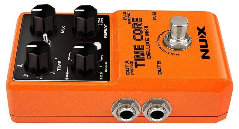 NUX Time Core Deluxe MkII Delay Pedal - NUXTIMECORE-NUX-Time-Core-Deluxe-mkII-Pedal-Hero-Left.jpg