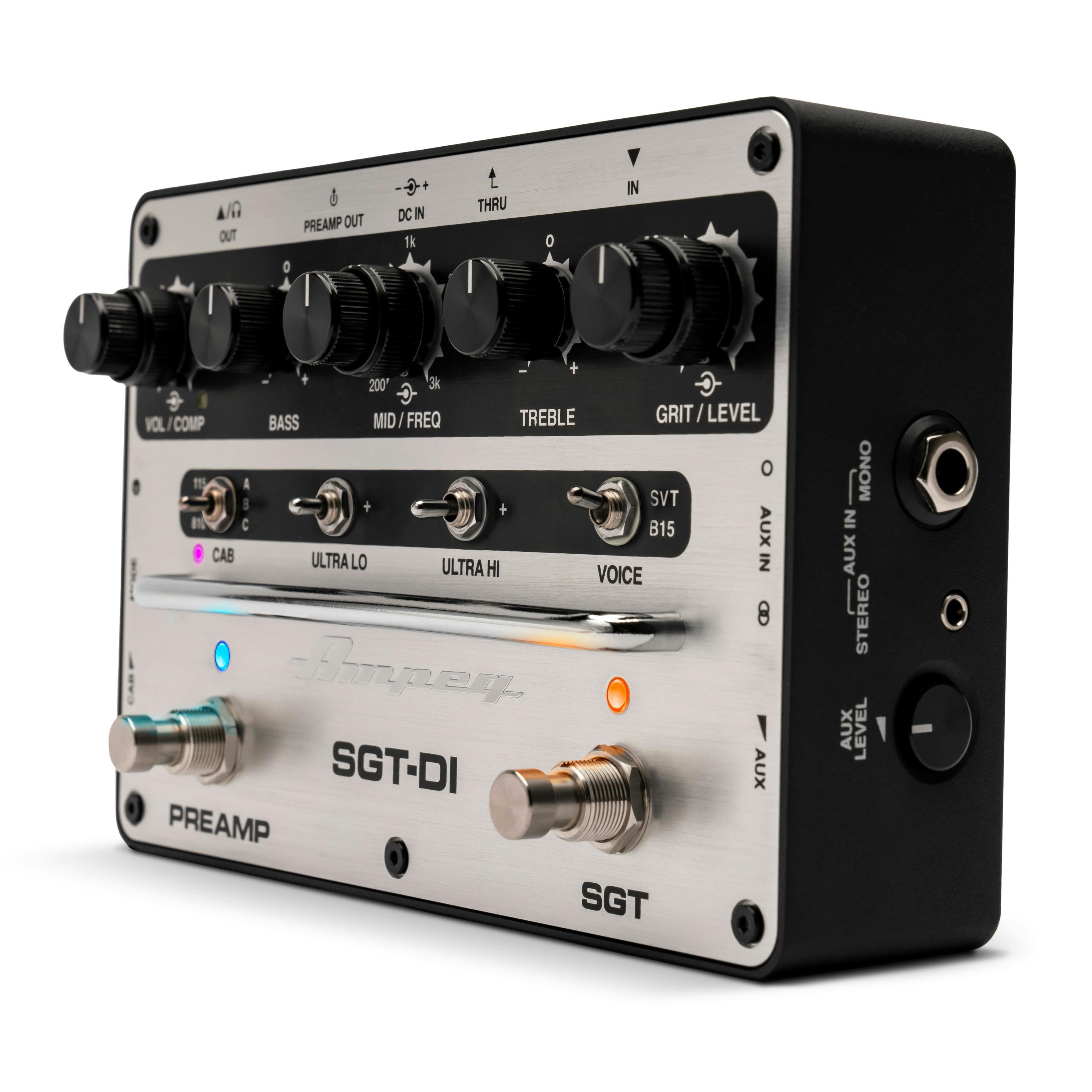 Ampeg SGT-DI Bass Preamp and DI Pedal with EQ Compressor Cab Sim IR - SGT-DI-Ampeg-SGT-DI-Pedal-Right.jpg