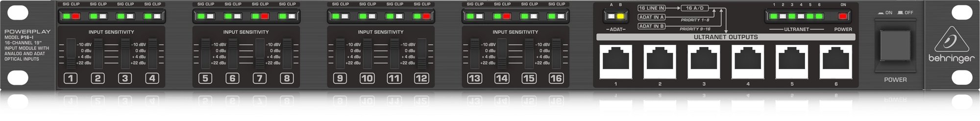 Behringer Powerplay P16-I 19'' Input Module - 442942-P16-I_P0420_Front_XL.jpg