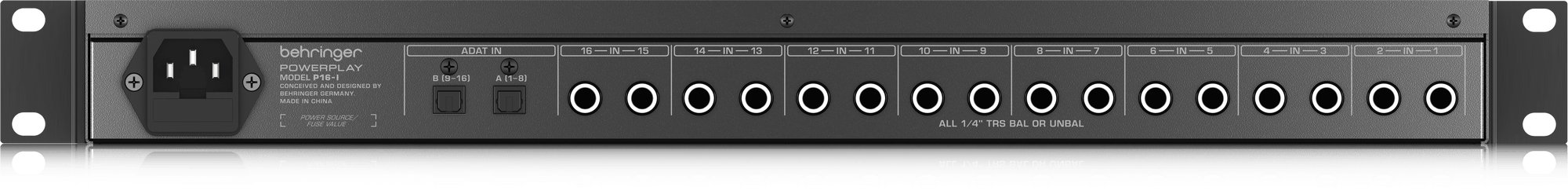 Behringer Powerplay P16-I 19'' Input Module - 442943-P16-I_P0420_Rear_XL.jpg