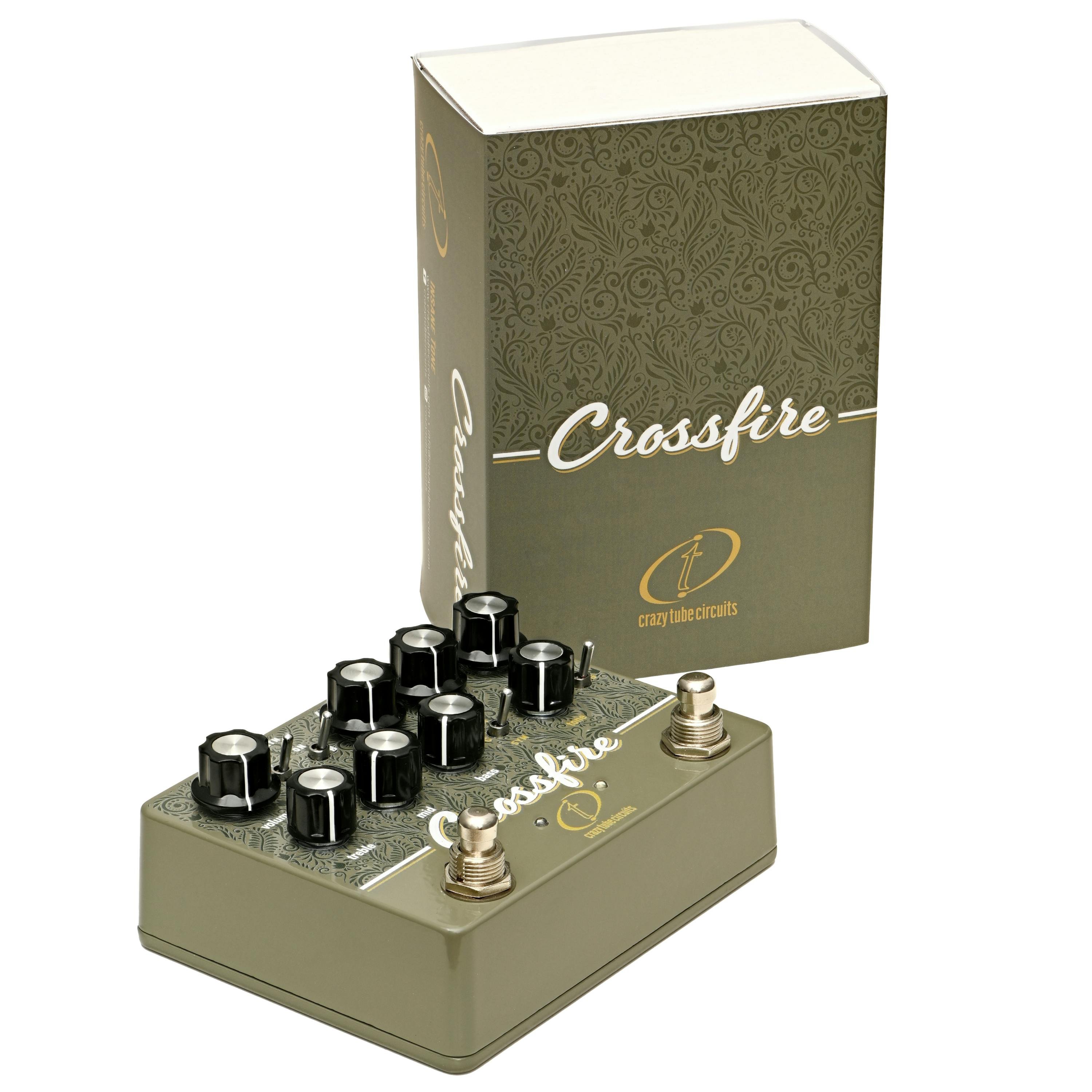 Crazy Tube Circuits CROSSFIRE Dual Channel Overdrive Pre-Amp FX Pedal - 63646-Crazy-Tube-Circuits-Crossfire-Box.jpg