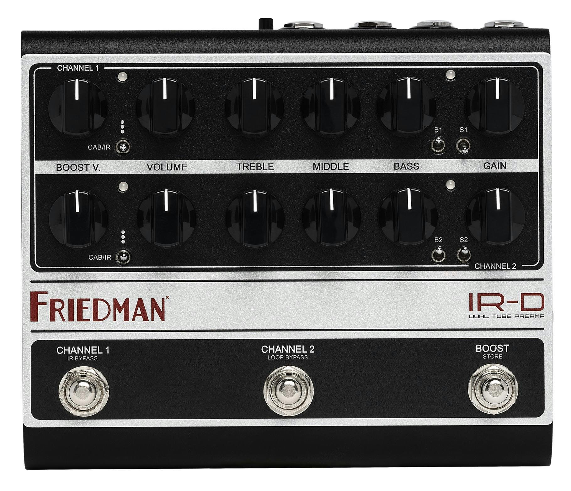 Friedman IR-D 2-Channel Dirty Shirley Twin Sister Tube Preamp Pedal - IR-D-IR-D-Top.jpg