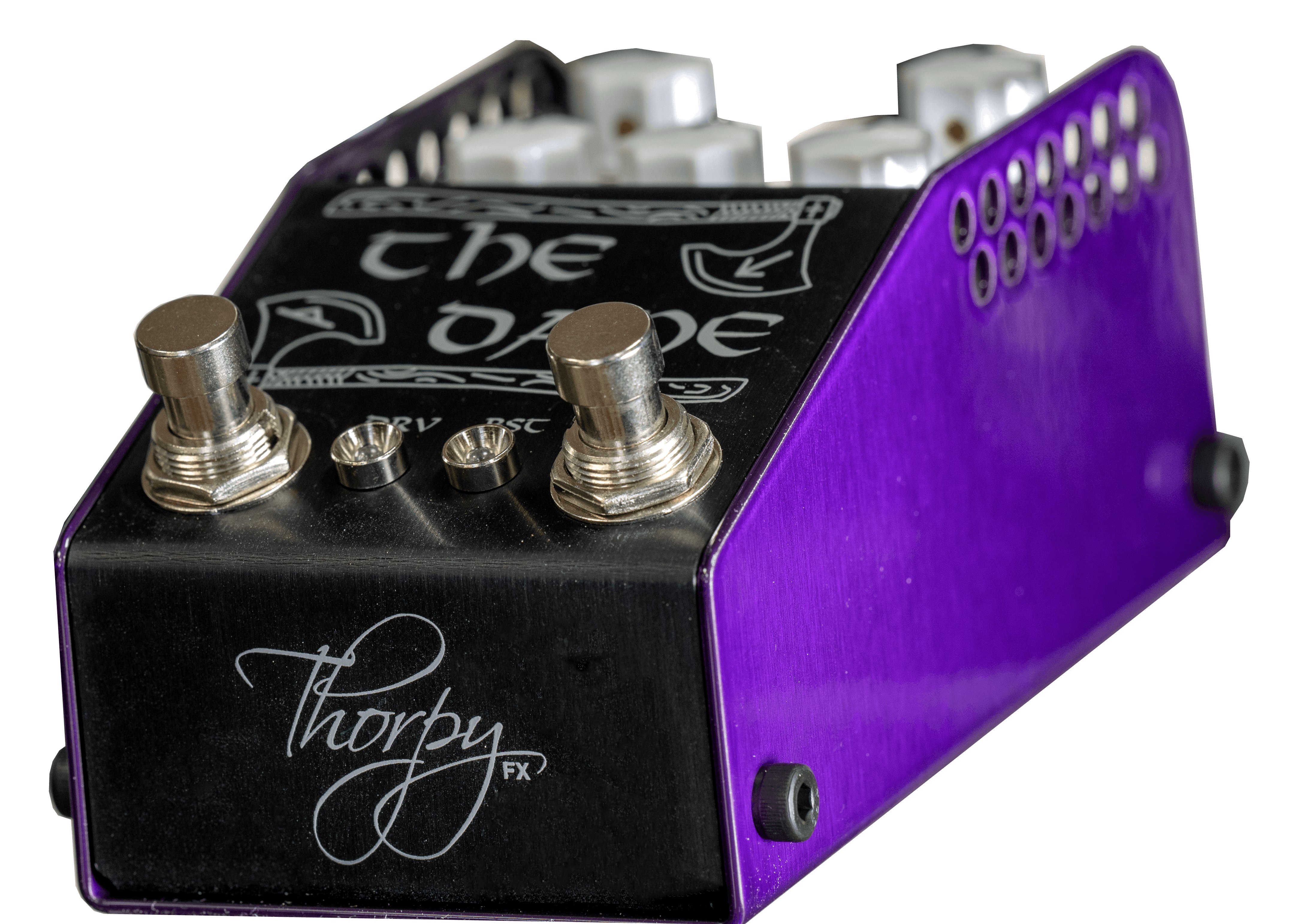 Thorpy The Dane MKII Pedal – ‘Danish’ Pete Honore Signature Dual Drive & Boost Pedal - THEDANE-thorpy-the-dane-mk2-overdrive-pedal-angle.jpg