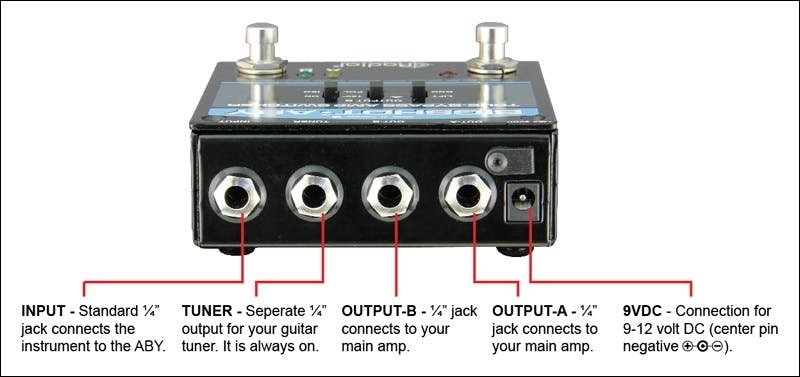 Radial Tonebone Bigshot True Bypass ABY Pedal - Andertons Music Co.