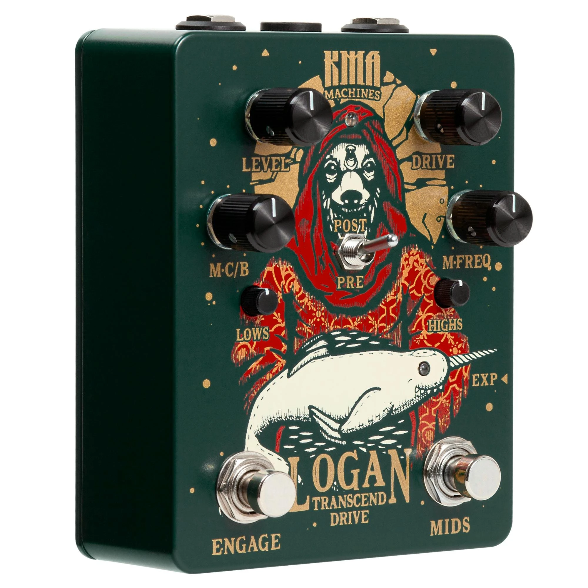 KMA Audio Machines Logan Overdrive Pedal - KMA-LOGAN-KMA-Logan-Pedal-Left.jpg