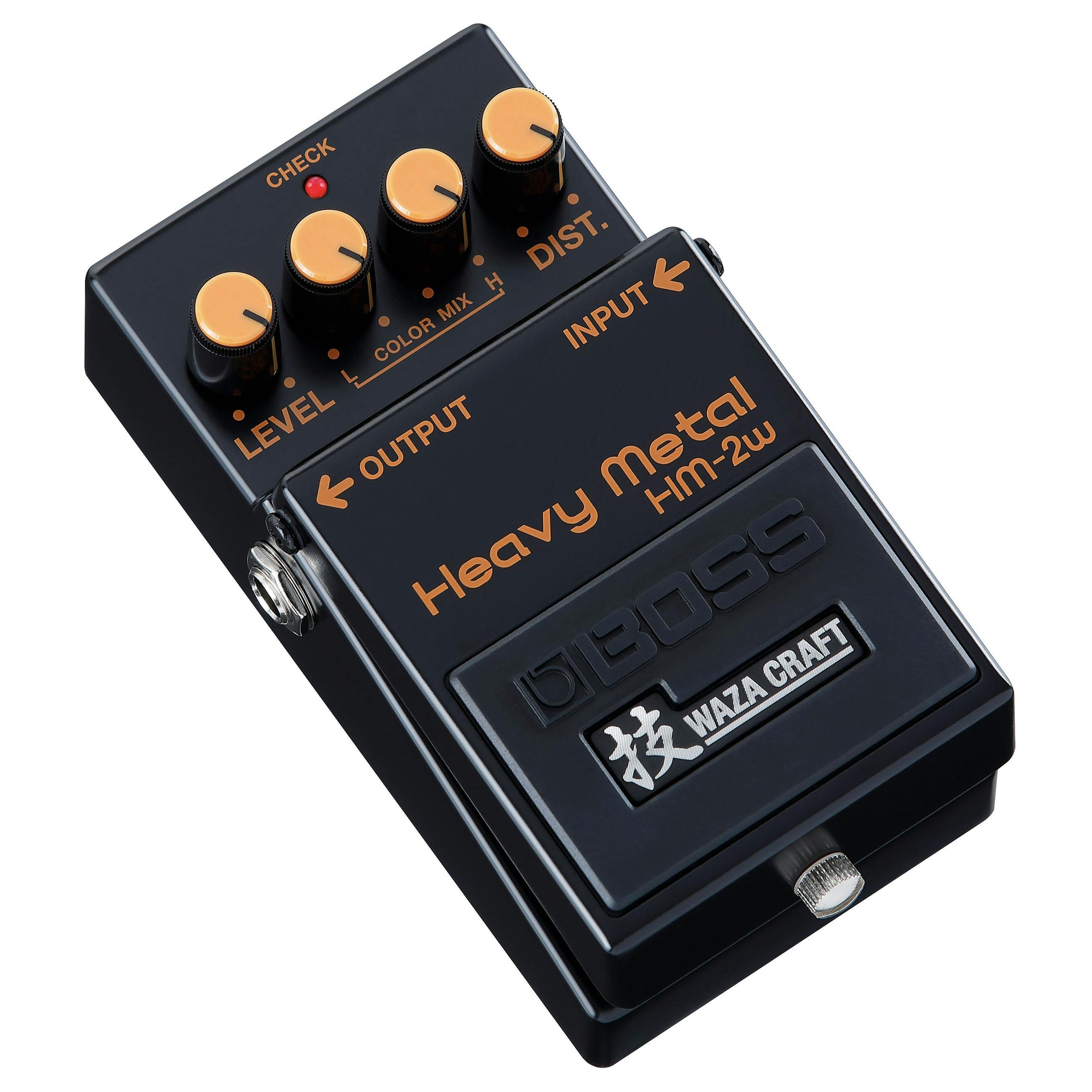 Boss HM-2W Heavy Metal Waza Craft Distortion Pedal - 448287-Boss-HM-2W-Heavy-Metal-Pedal-Angle.jpg