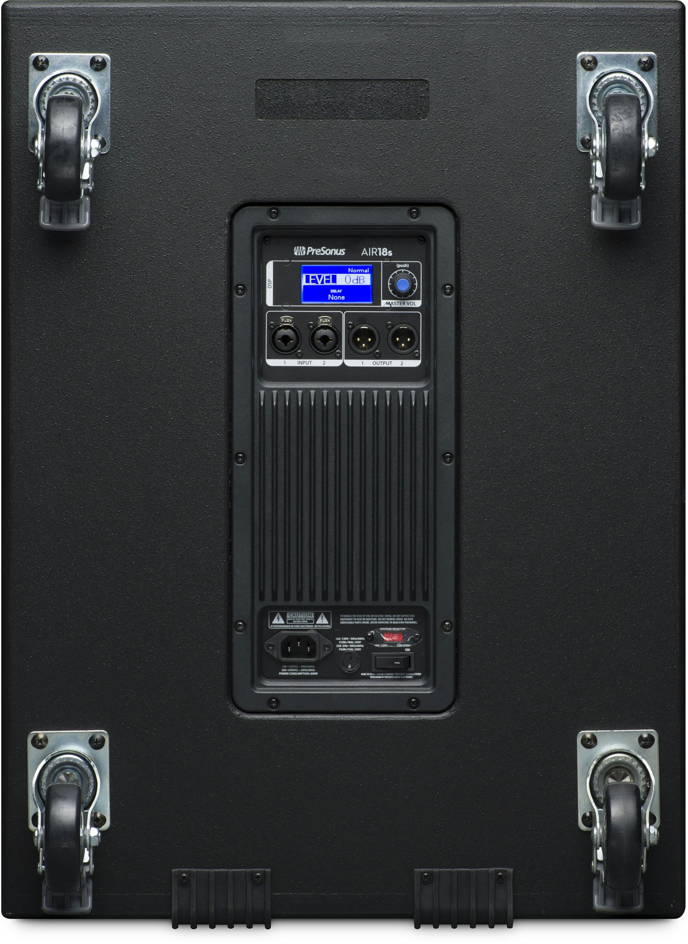 Presonus AIR18S 1200W 18" Active Subwoofer - 142192-presonus-air18s-back.jpg