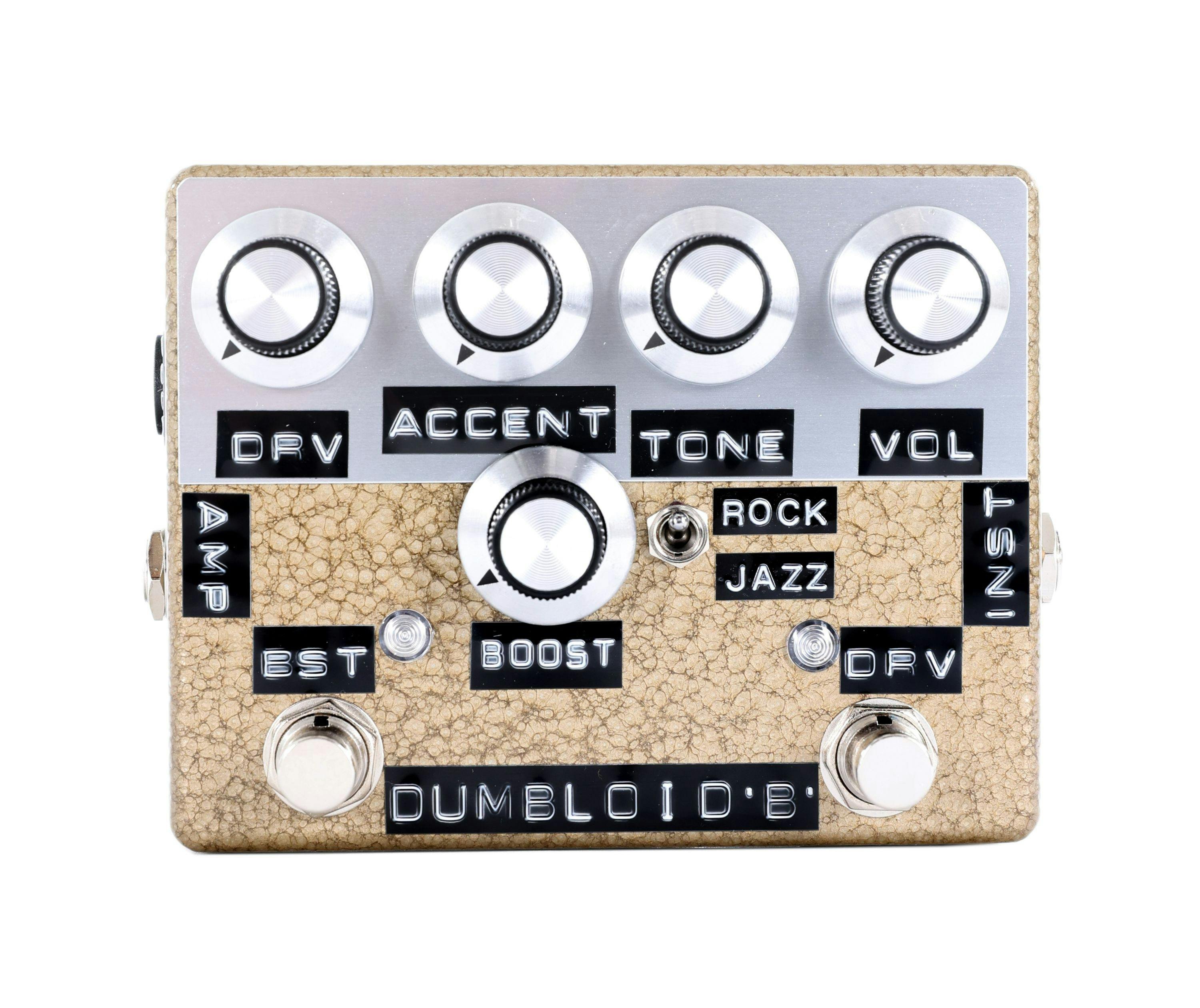 Shin's Music Dumbloid Boost Overdrive Pedal in Gold Hammertone - 477237-Shins Music Dumbloid Boost Overdrive Pedal in Gold Hammertone.jpg