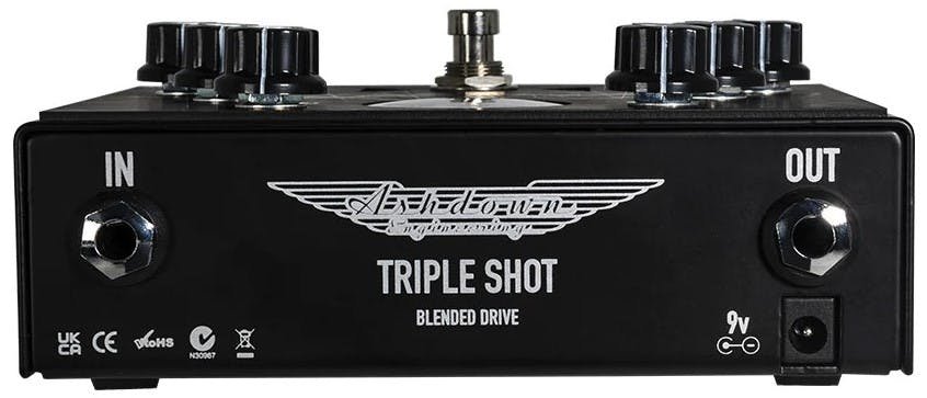 Ashdown Triple Shot Three band 3 in 1 Distortion Pedal - ASHDOWN-3SVU-Ashdown-Triple-Shot-Three-band-3-in-1-Distortion-Pedal-Top.jpg