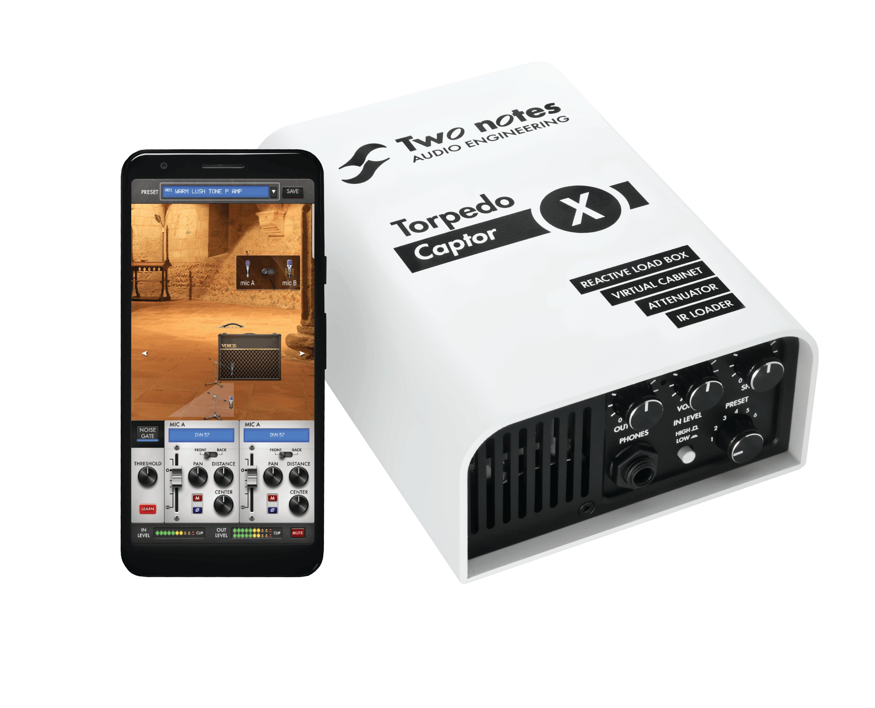 Two Notes Torpedo Captor X Compact Reactive Load Box, Attenuator
