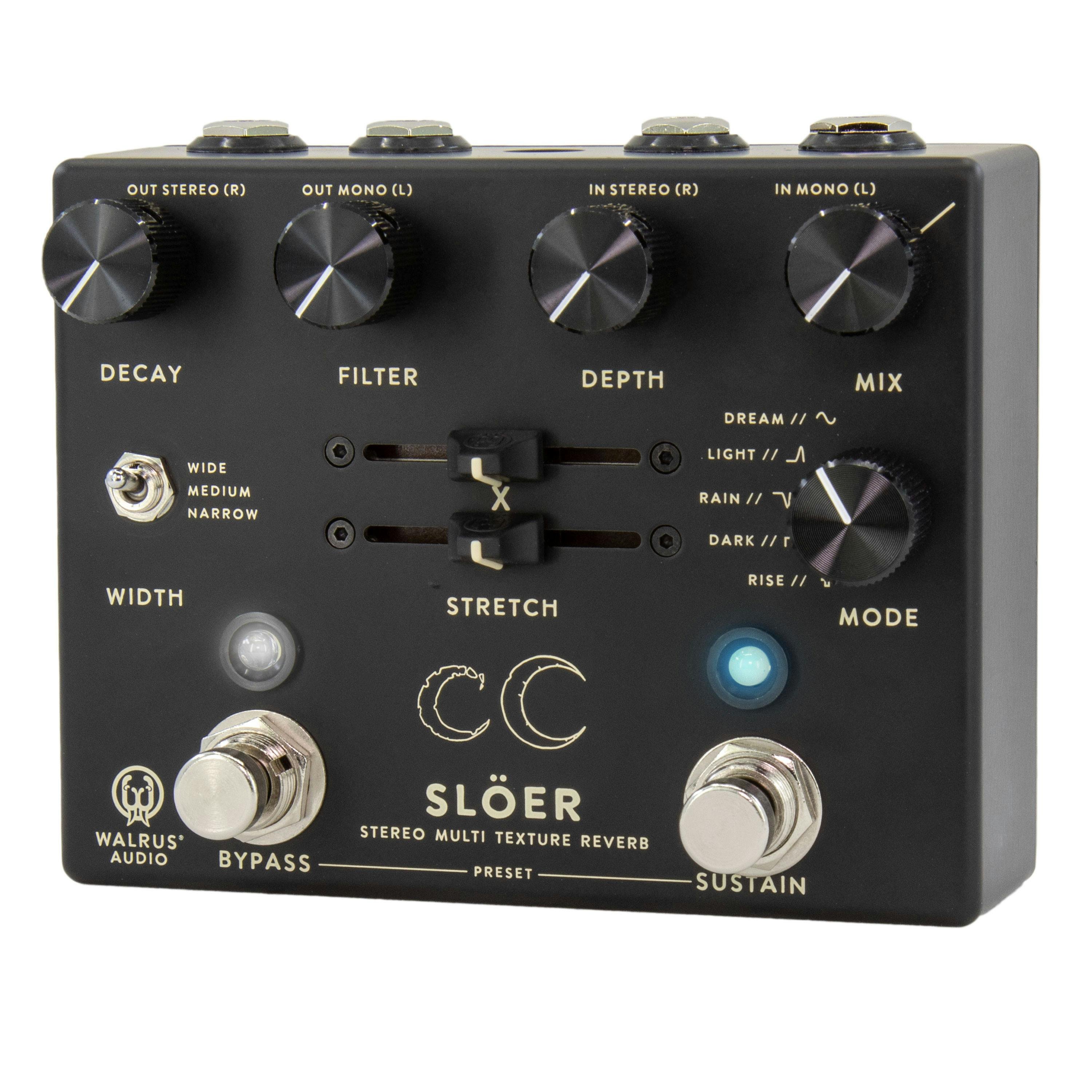 Walrus Audio Slöer Walrus Audio Slöer Stereo Ambient Reverb Pedal in Black