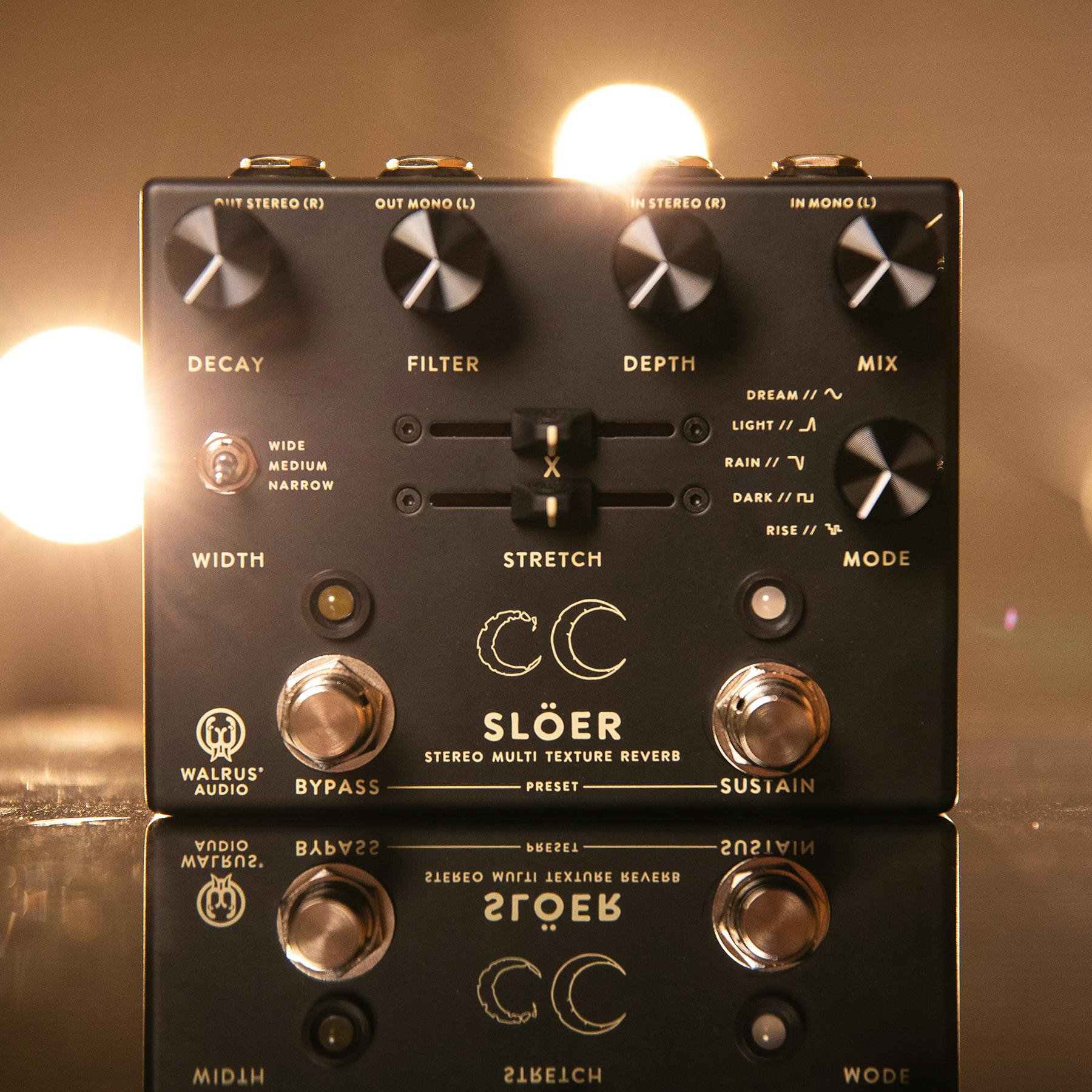 Walrus Audio Slöer Stereo Ambient Reverb Pedal in Black