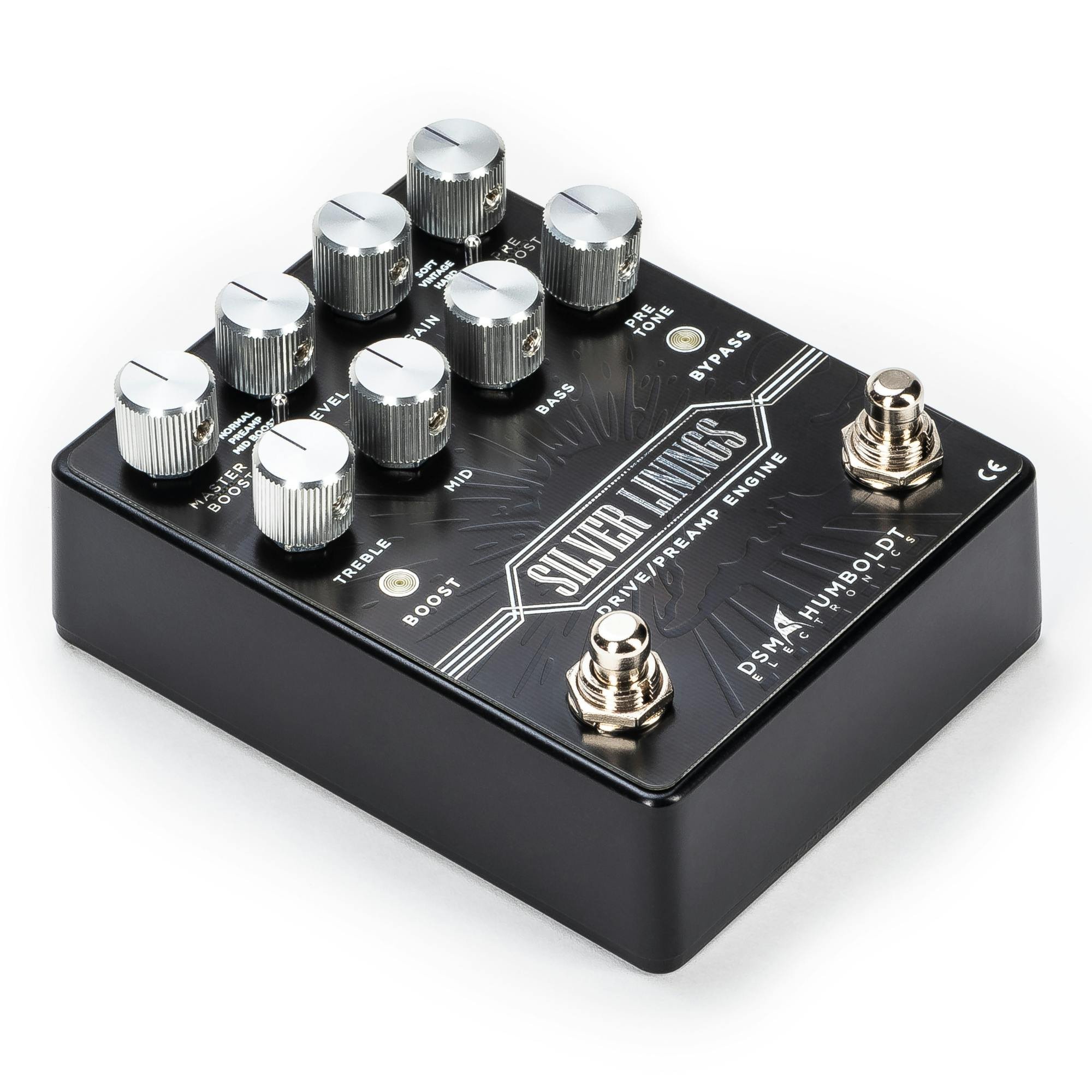 DSM & Humboldt Silver Linings Overdrive & Preamp Engine Pedal - 471453-DSM-Humboldt-Silver-Linings-Drive-Preamp-Engine-Pedal-Angle.jpg