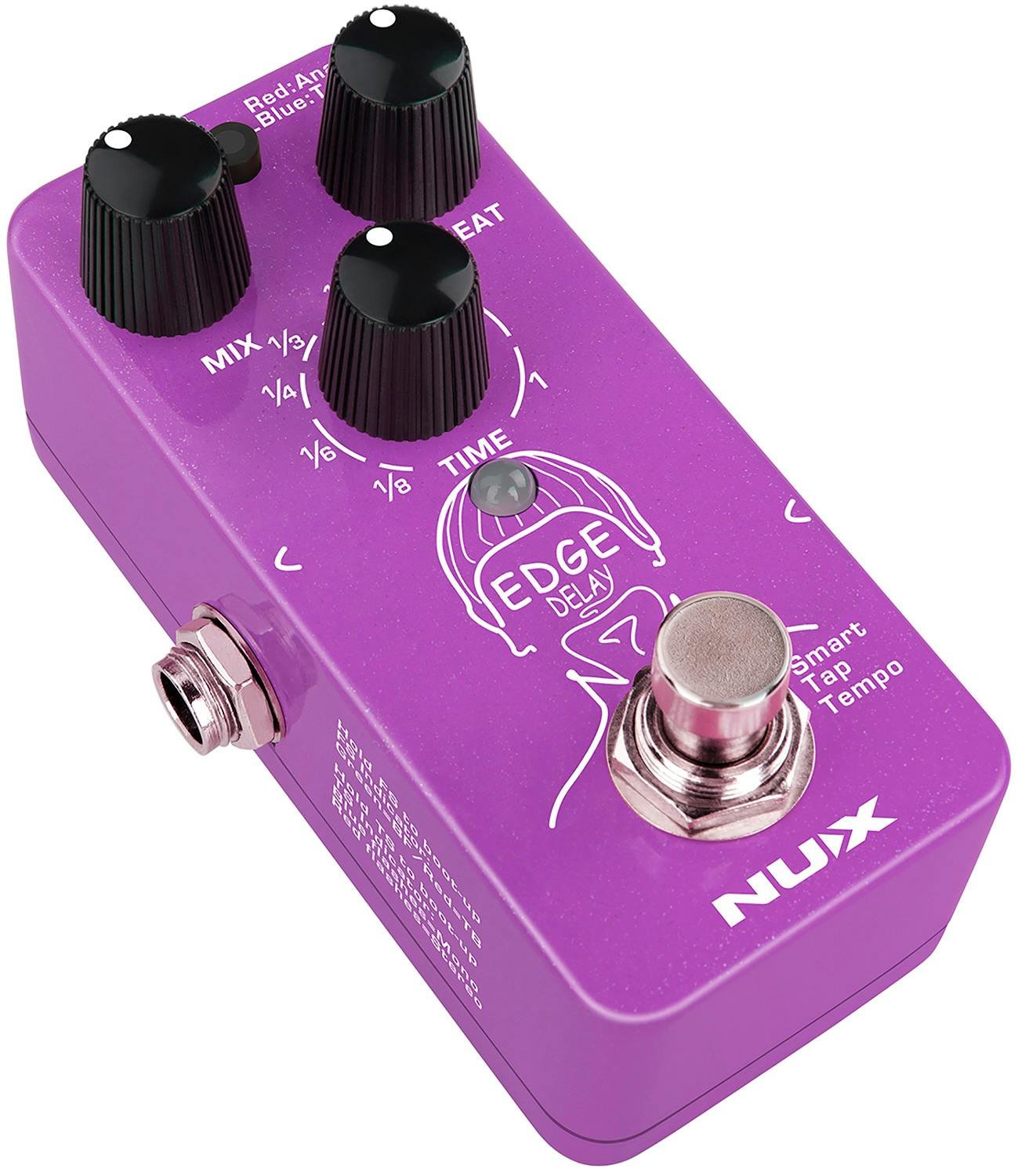 NUX NDD-3 Edge Mini Delay Pedal - NDD-3-Nux-NDD-3-Edge-Mini-Delay-Pedal-in-Purple-Right.jpg