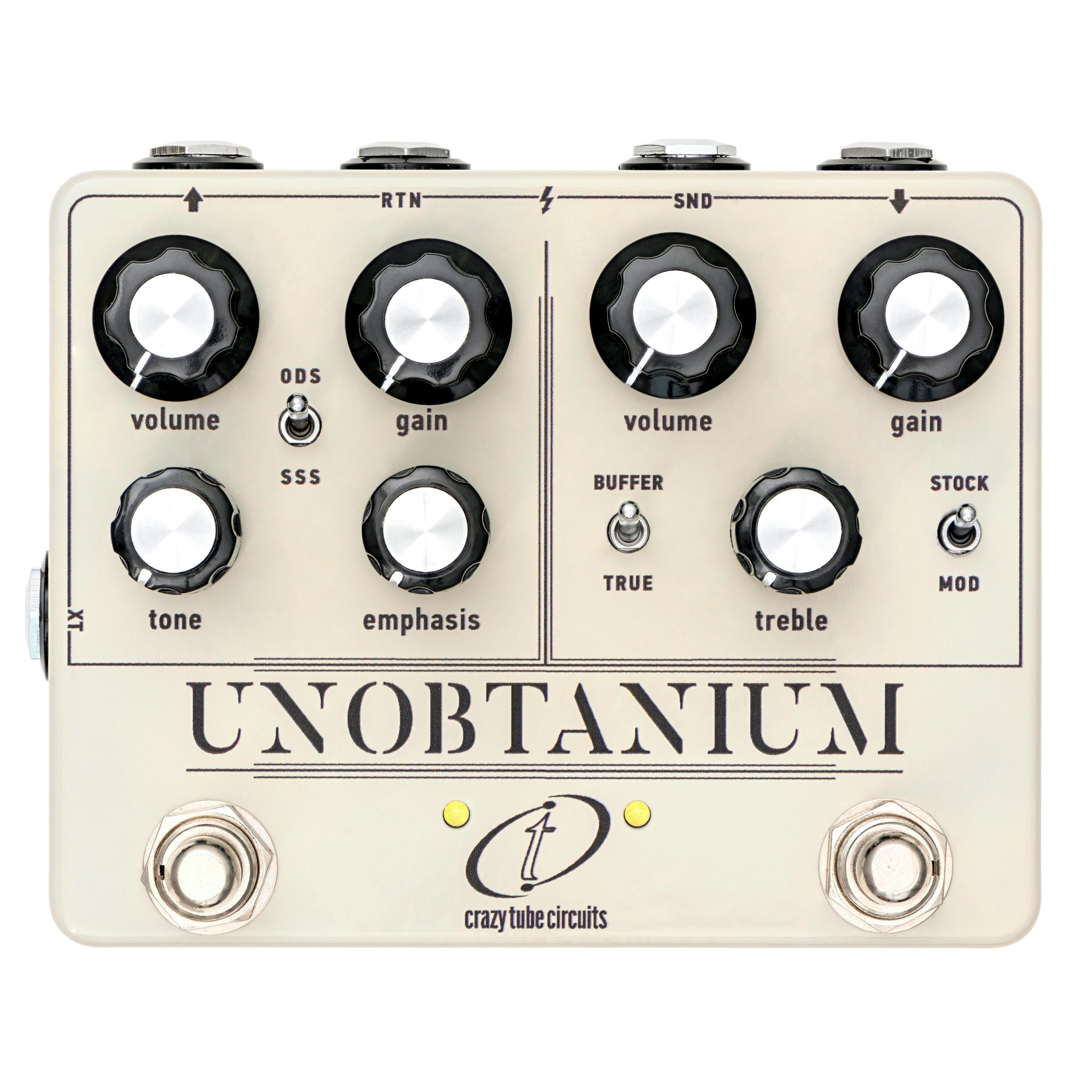 こうさん：Crazy Tube Circuits UNOBTANIUM Crazy Tube Circuits Unobtanium Dual Overdrive Pedal - Andertons