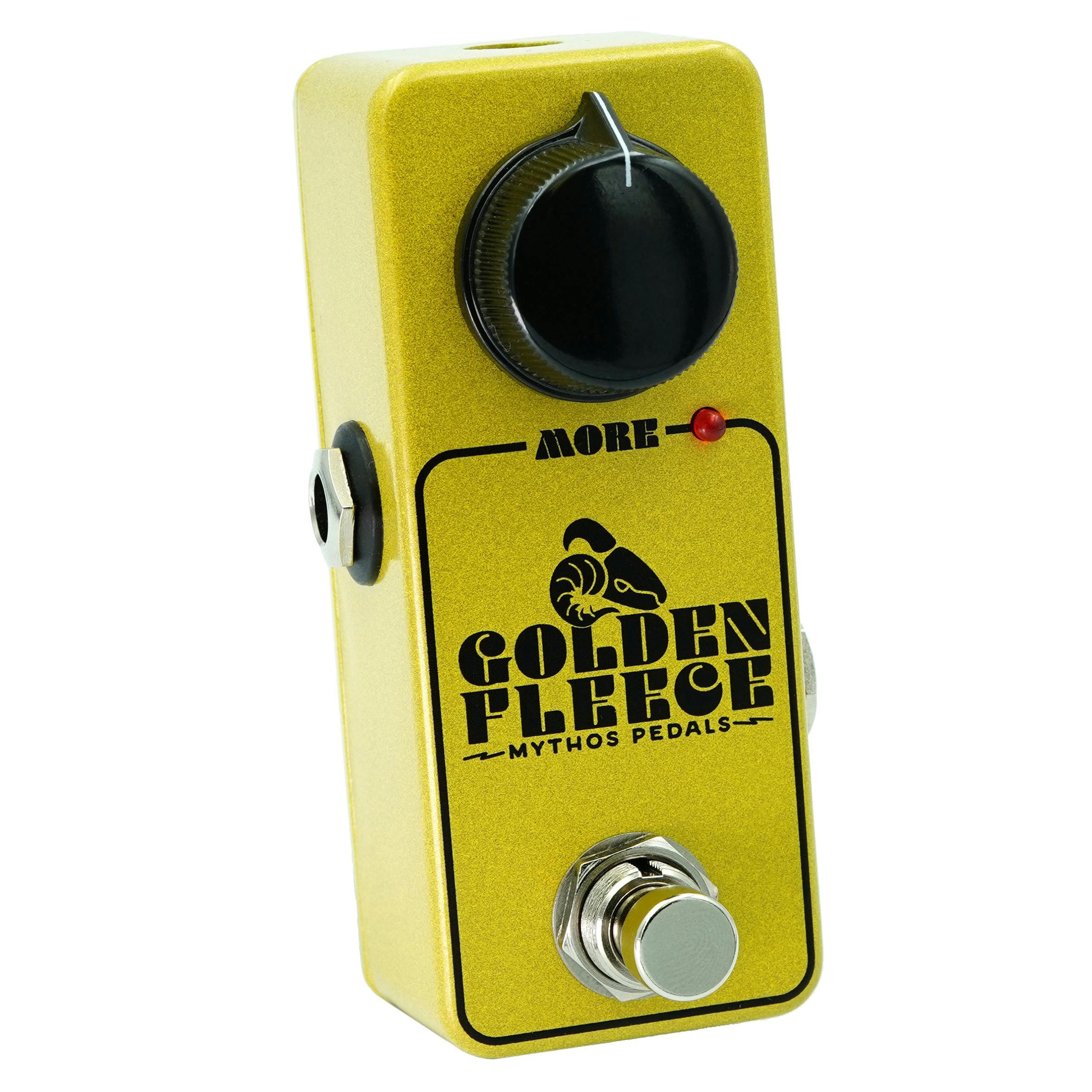 Mythos Golden Fleece Overdrive Fuzz Pedal - GOLDENFLEECE-Mythos-Golden-Fleece-Angle.jpg