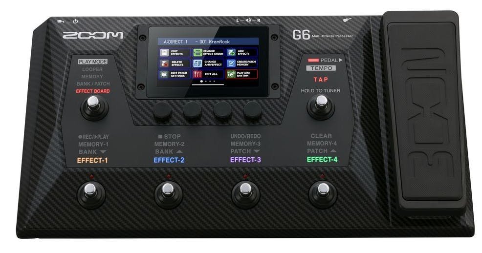Zoom G6 Multi Effects Processor Pedal - 428490-04_G6_top_slant.jpg.0x800_q80_crop-,scale_size_canvas.jpg