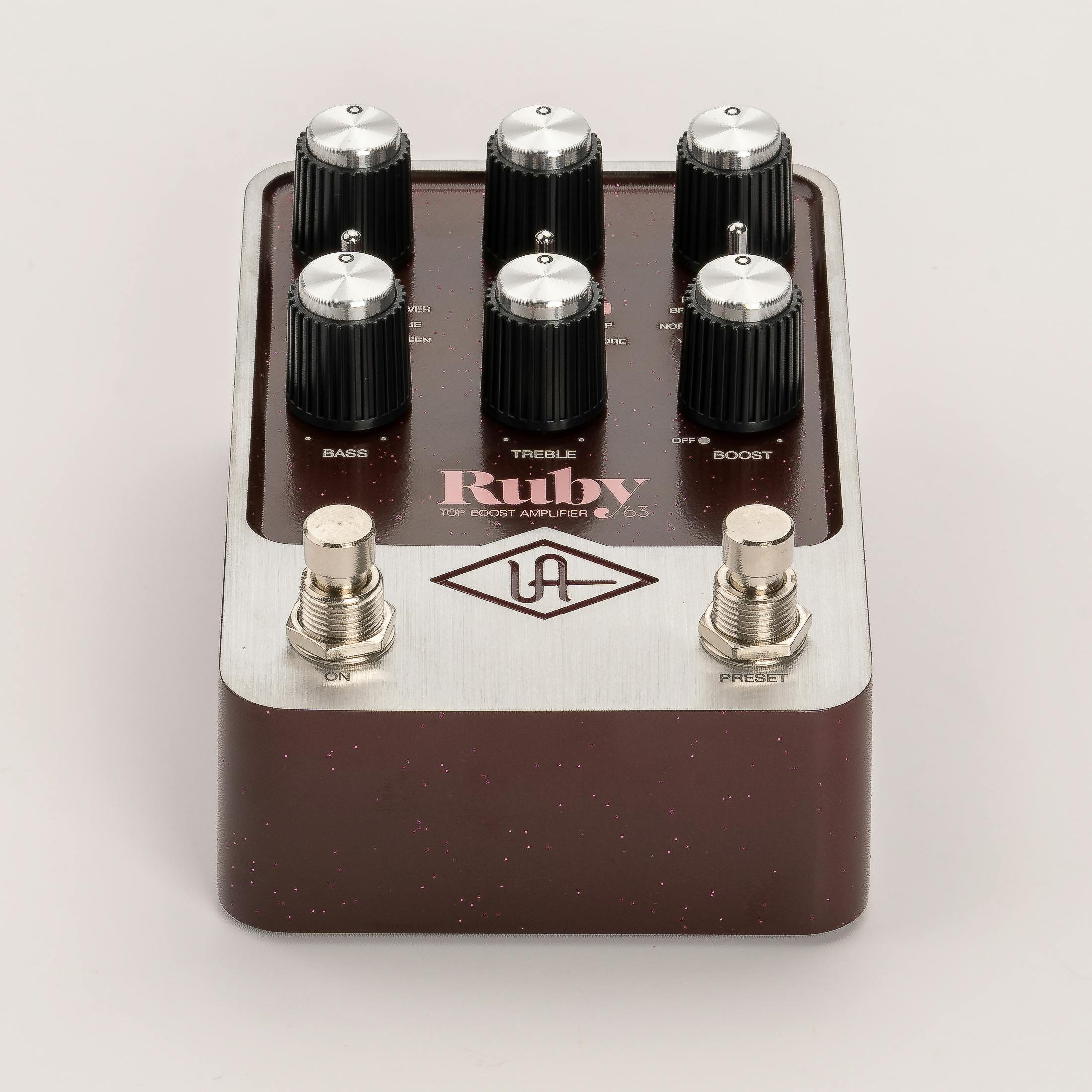 Universal Audio UAFX Ruby '63 Top Boost Amp Pedal - 512602-UAFX-Ruby-63-Top-Boost-Amp-Pedal-Angle.jpg