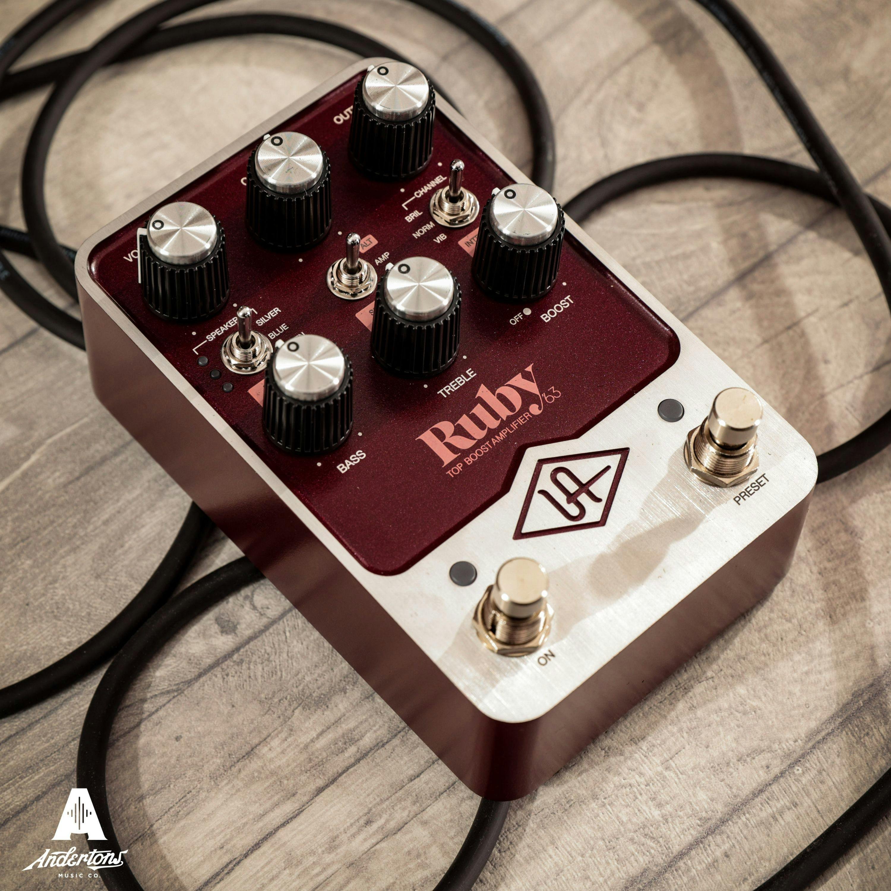 Universal Audio UAFX Ruby '63 Top Boost Amp Pedal - Andertons