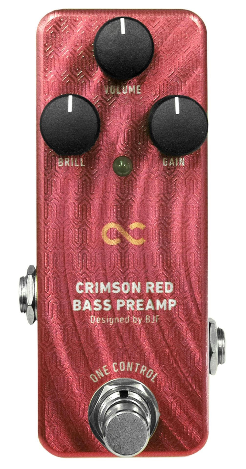 【箱付き】Crimson Red Bass Preamp ONE CONTROL One Control BJF Crimson Red Bass Preamp Pedal - Andertons