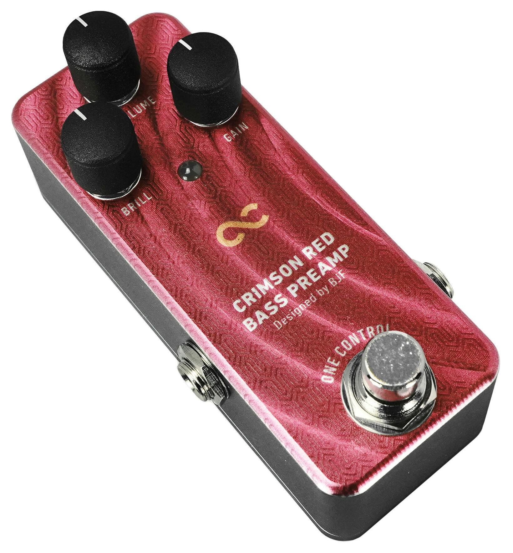 One Control BJF Crimson Red Bass Preamp Pedal - Andertons Music Co.