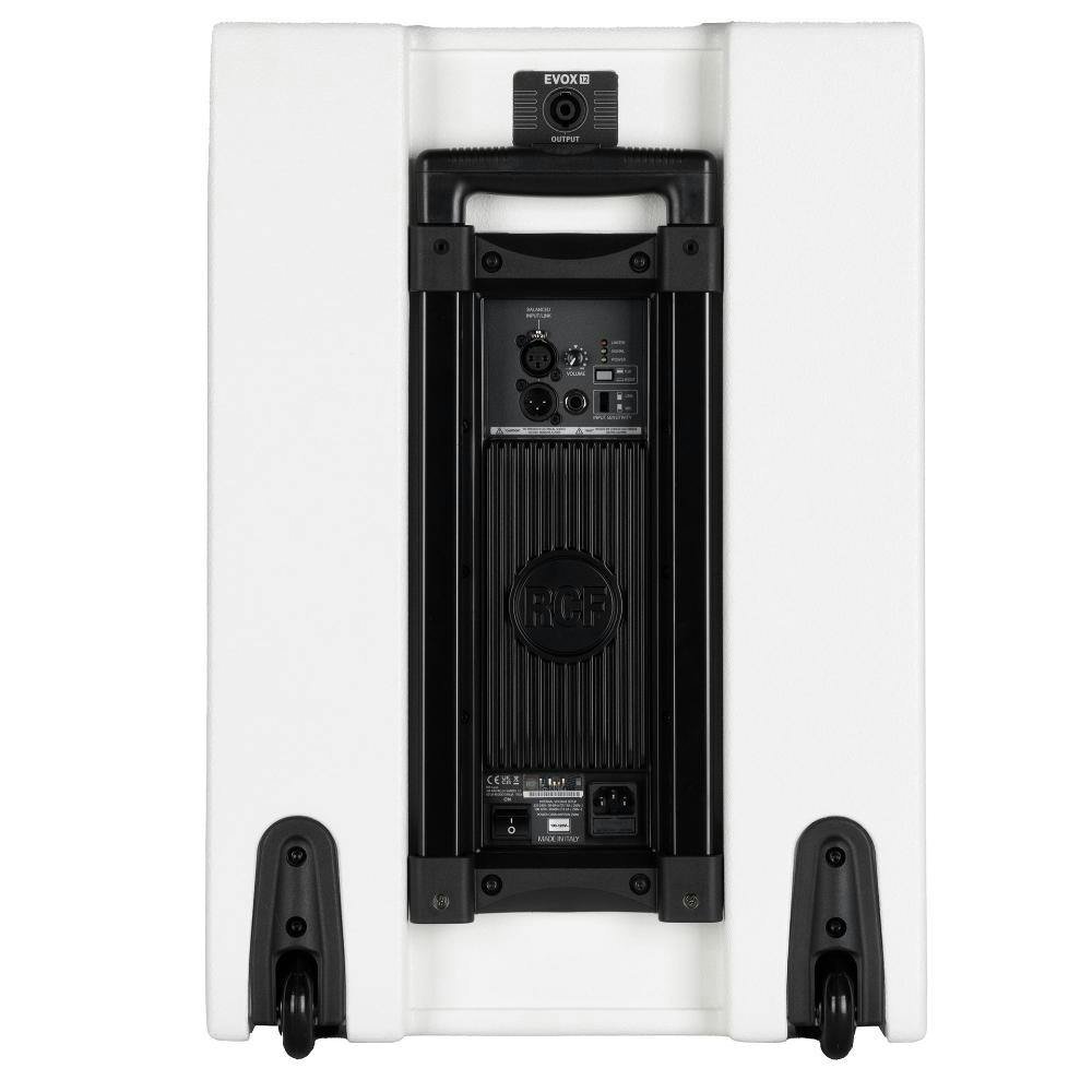 RCF Evox 12 Active Line Array with 15" Sub & 8 x 4" Satellite in WHITE - 13000843-RCF_Evox_12_Active_Line_Array_Back_White.jpg