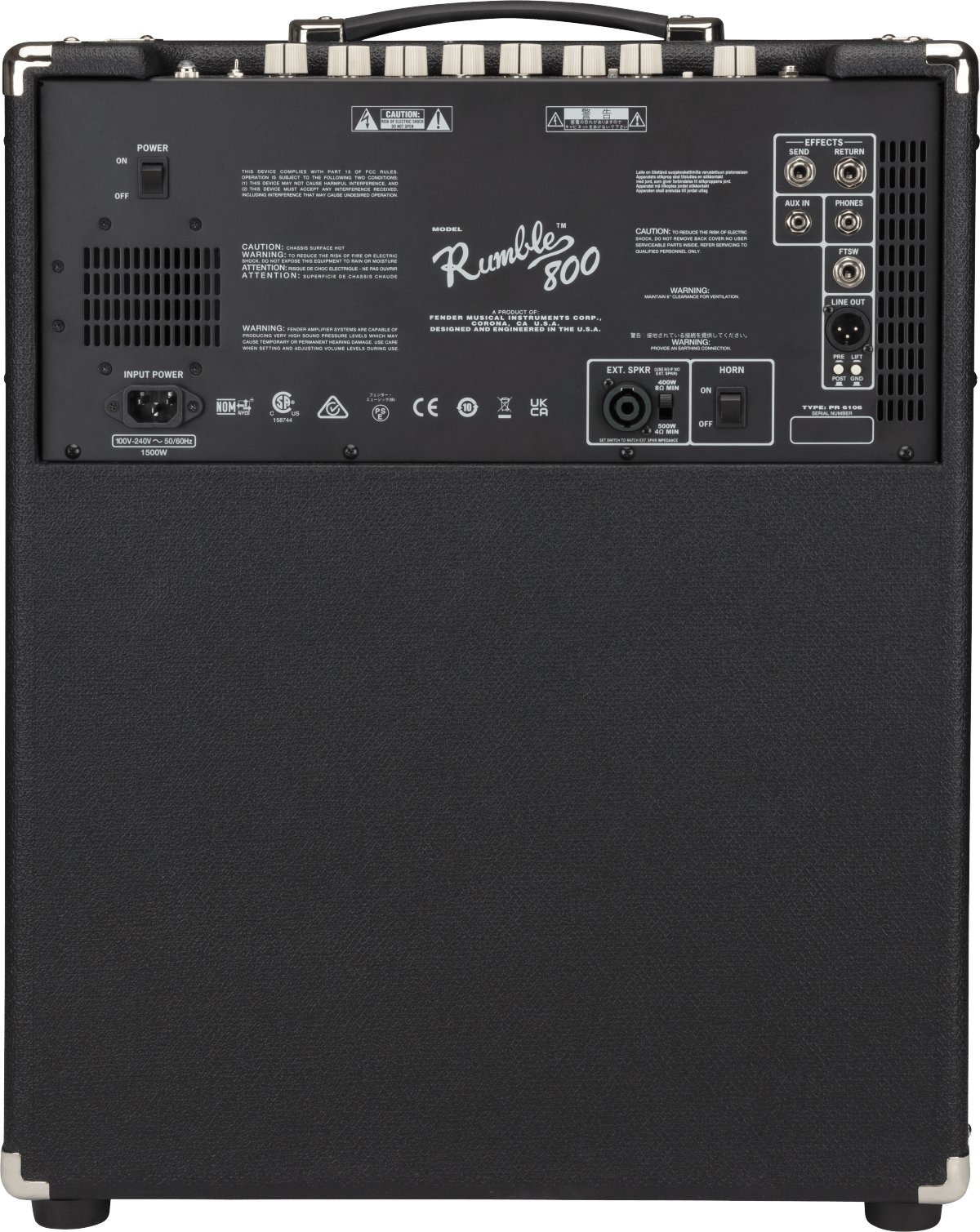 Fender Rumble 800 Bass Combo Amp - Andertons Music Co.
