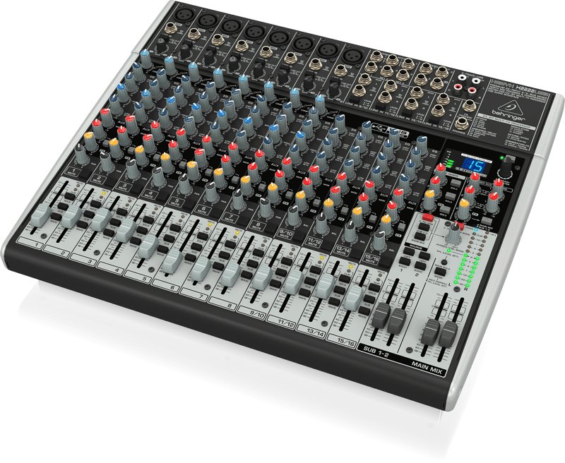 Behringer XENYX X2222USB Mixer With 8 Mic Inputs and Effects