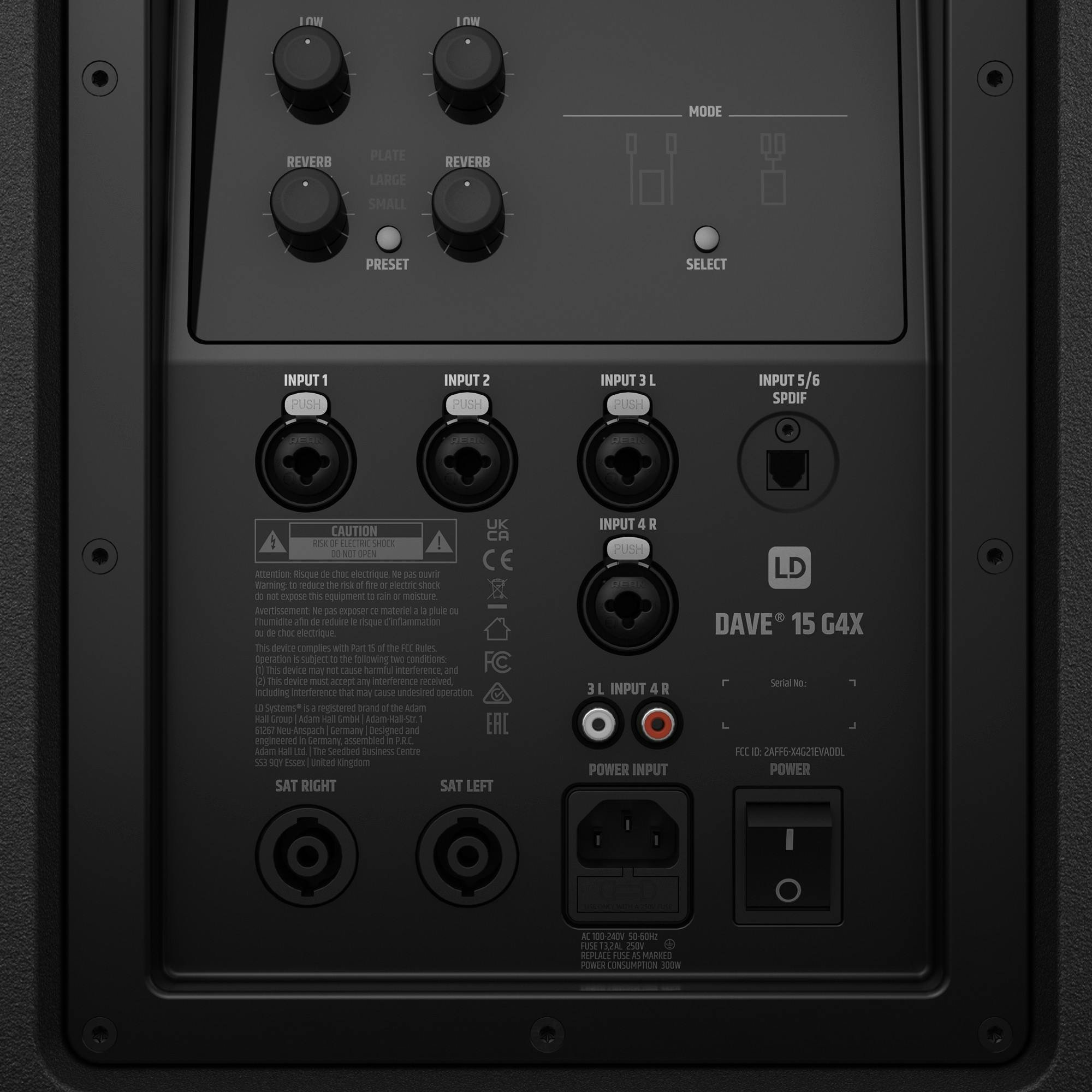 LD Systems DAVE 15 G4X Compact 2.1 powered PA system - LDDAVE15G4X-LDDAVE15G4X_8.jpg