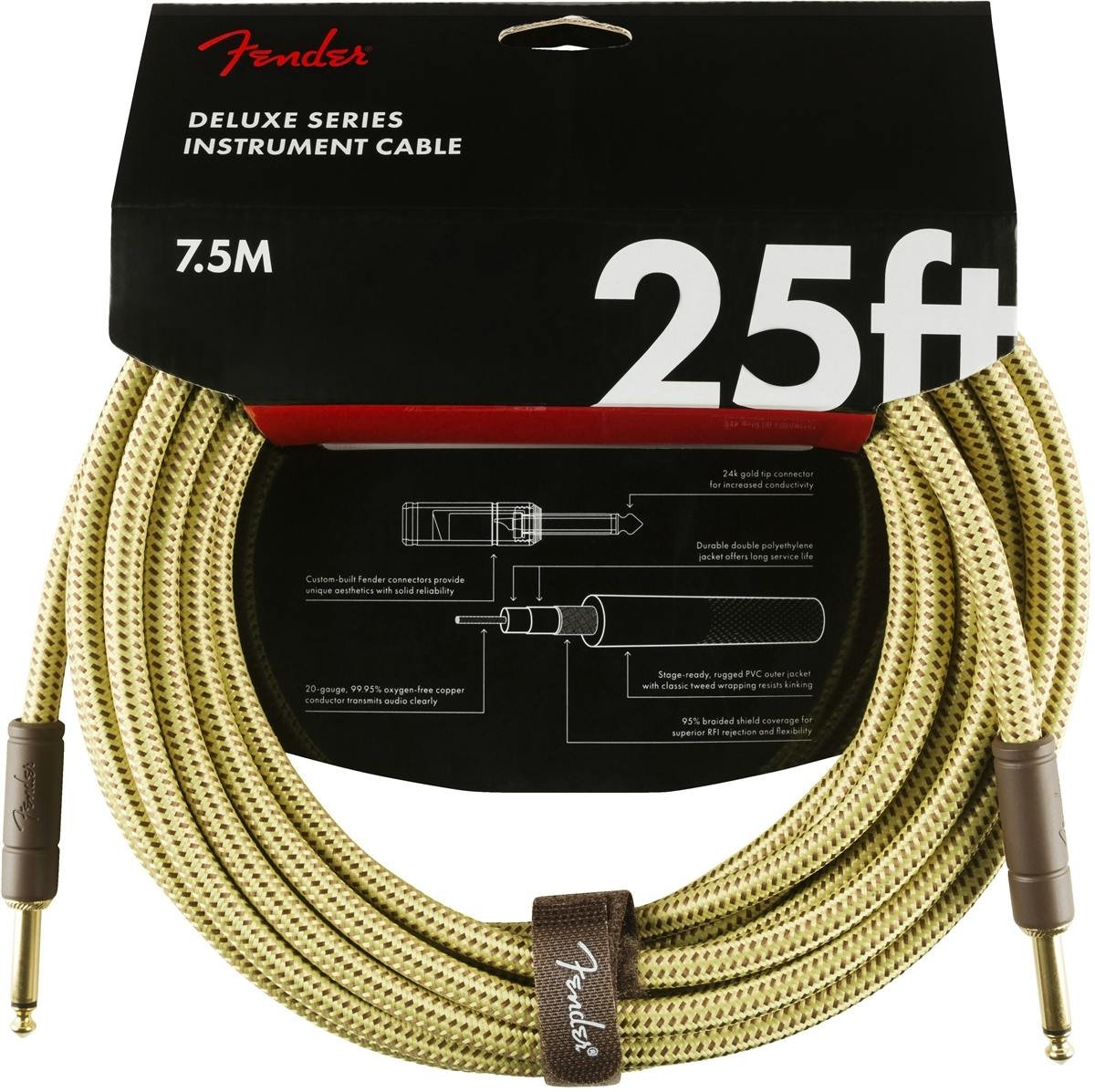 Fender Deluxe Series Instrument Cable Straight/Straight 25' in Tweed - 319899-1548776941801.jpg