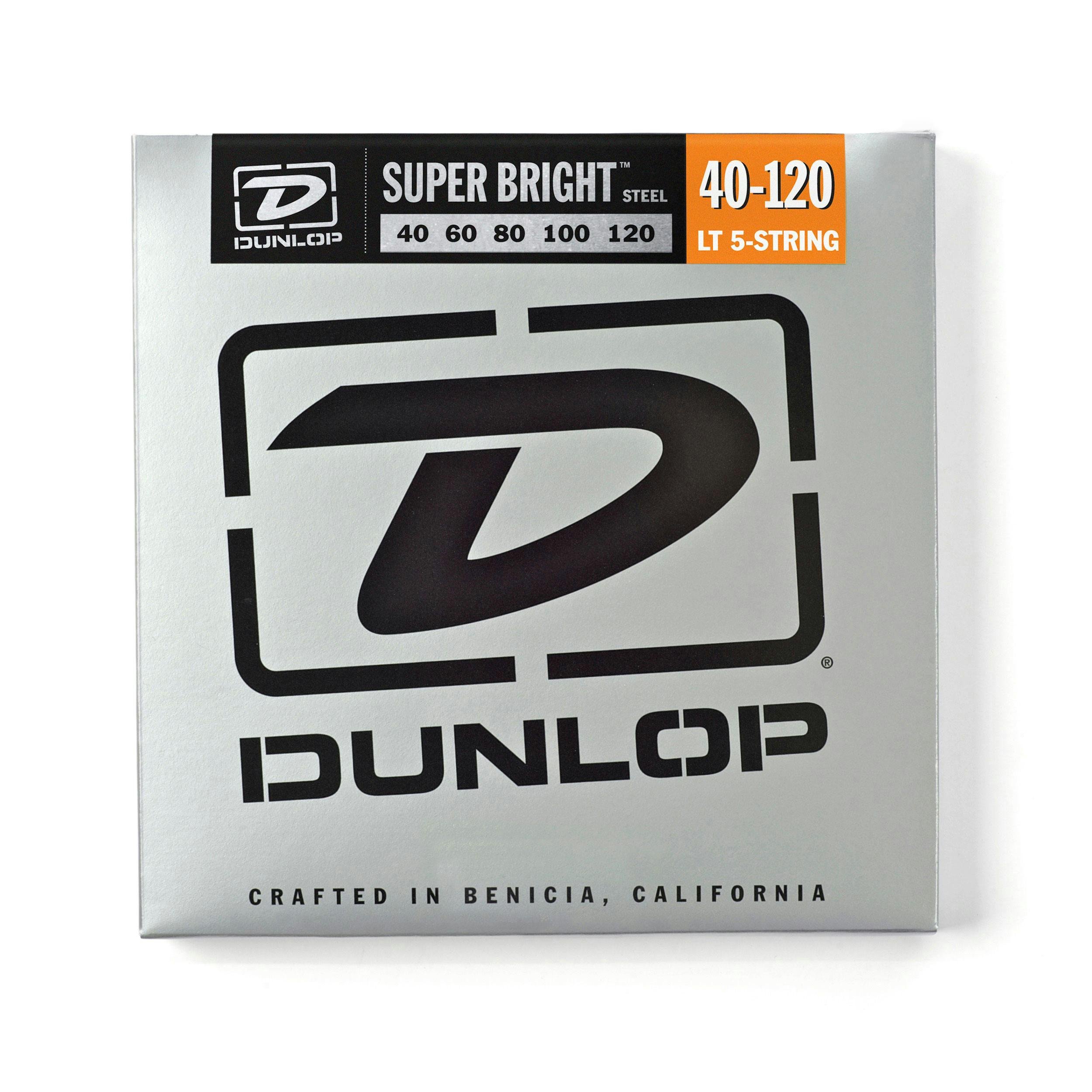 Jim Dunlop Bass Super Bright Stainless 5 String 40-120 Set - 52434-Steel-bass-Strings.jpg
